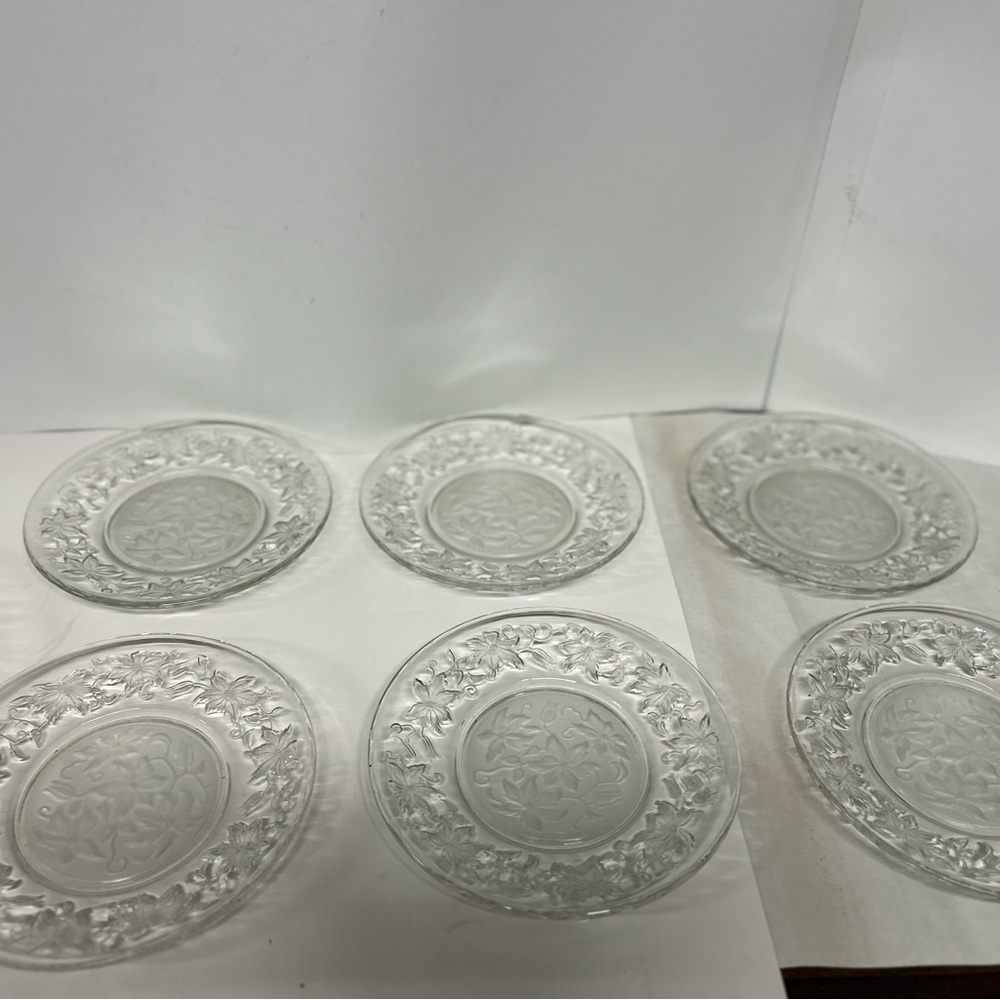Princess House Glass 8” Plates and Pasta bowl